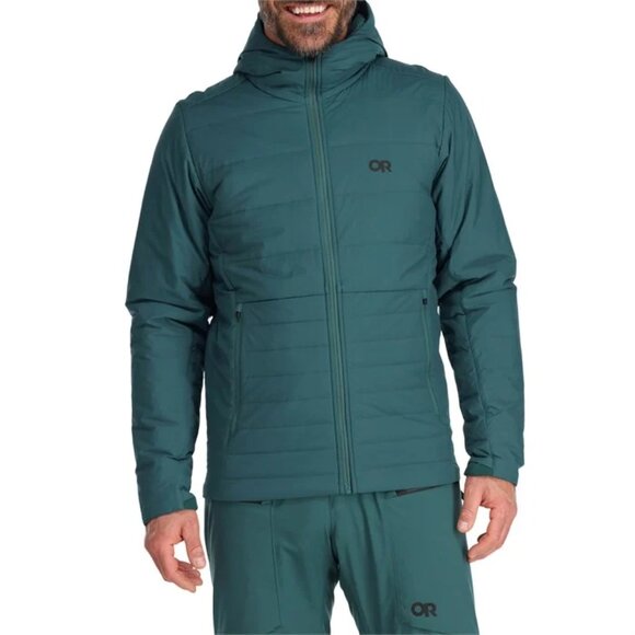 NWT $249 Outdoor Research Shadow Insulated Hoodie Jacket in Treeline Green - Picture 5 of 7